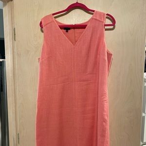 Pink Talbots dress.